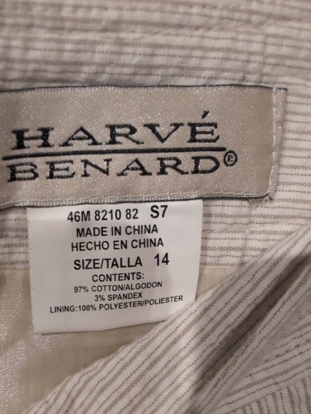Harve Benard Cream Textured Pencil Skirt NWT Size 14 - Picture 4 of 10